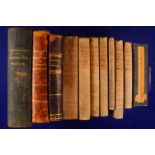 Literatur, Pharmazie, 11 historische pharmazeutische Werke aus dem 19. Jahrhundert, teilweise mit de
