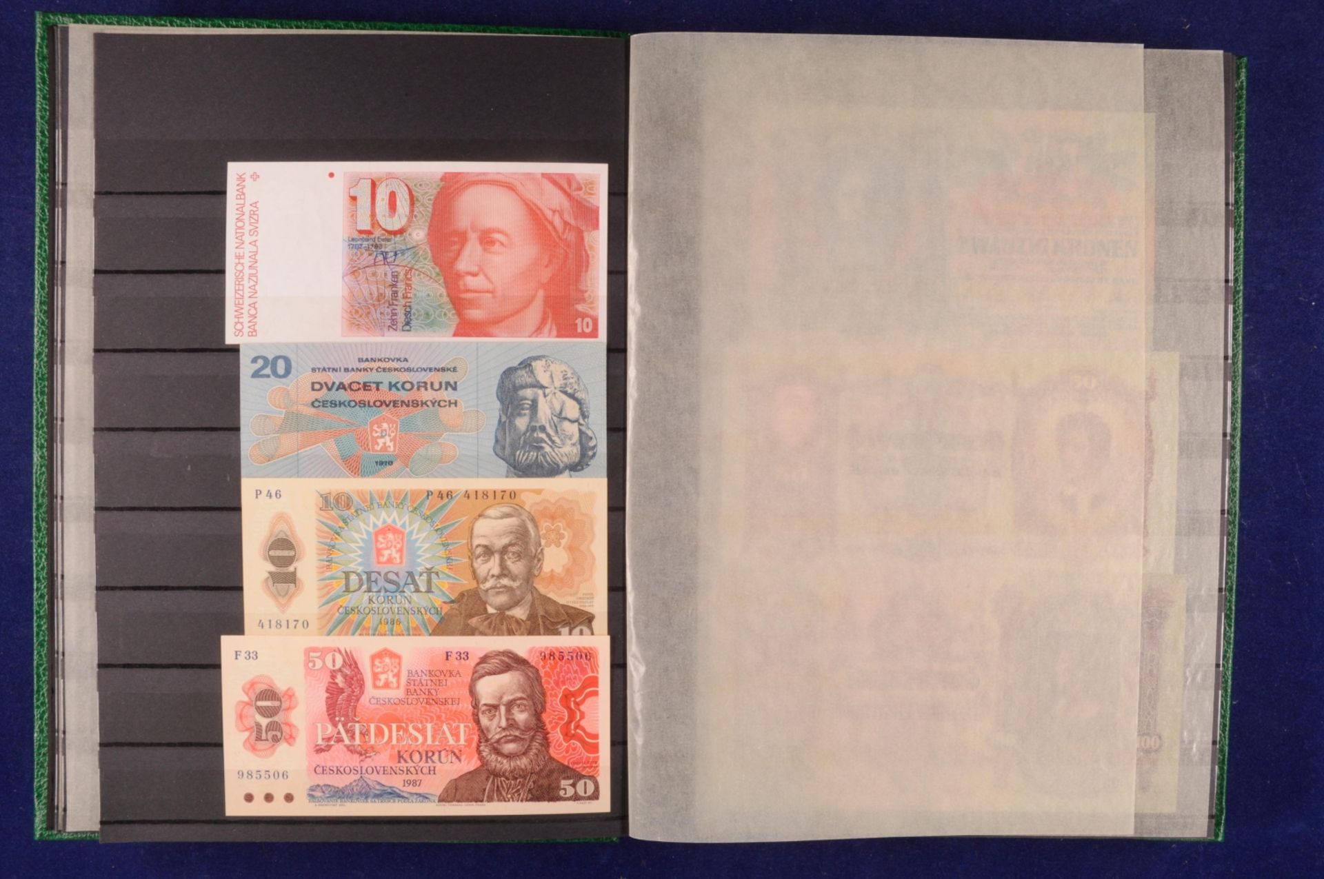 Sammlung Banknoten aus aller Welt in zwei Alben, 20. Jh. ,243 St., Argentina-Nepal und Malta-Indones - Bild 6 aus 44
