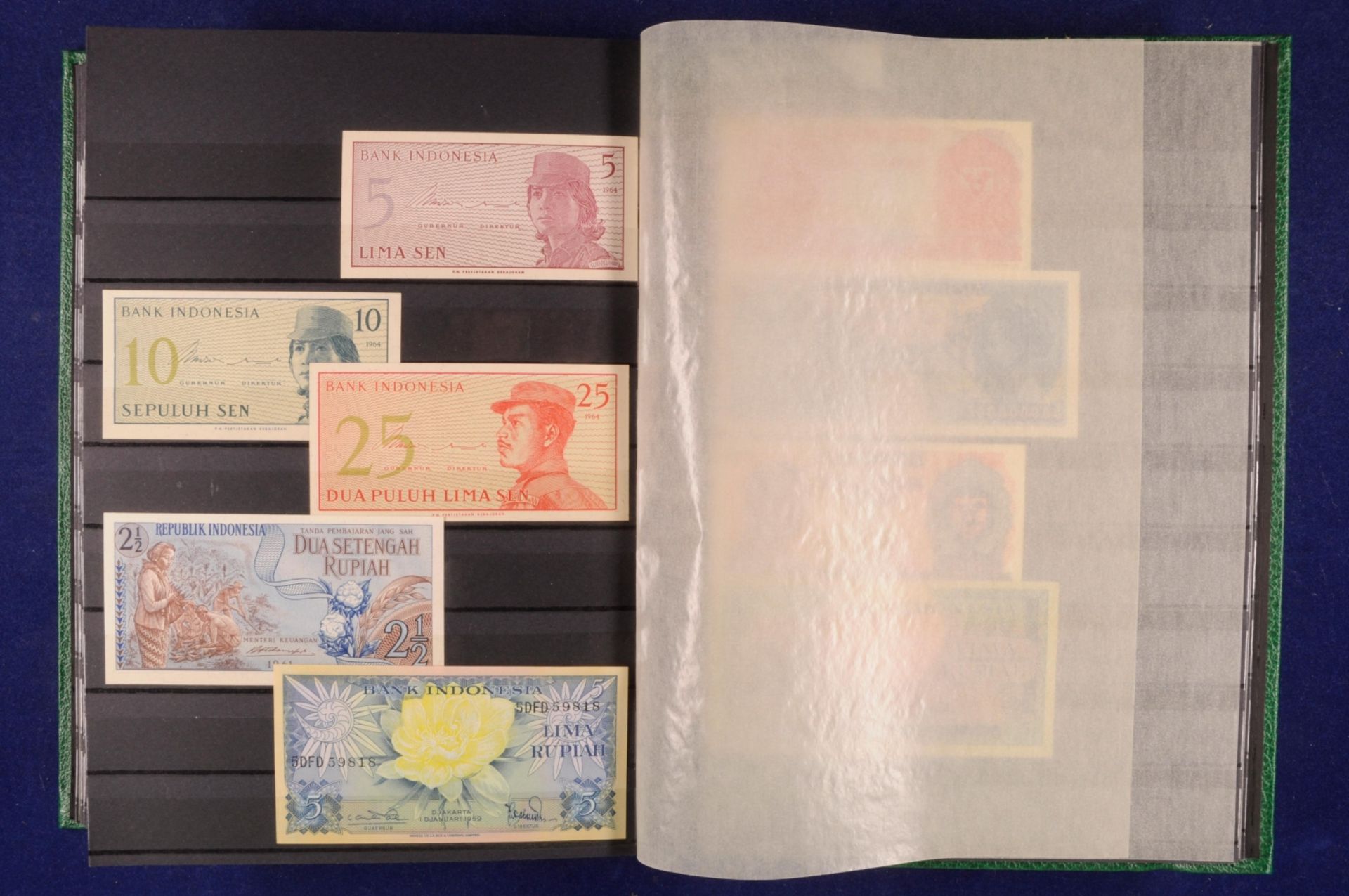 Sammlung Banknoten aus aller Welt in zwei Alben, 20. Jh. ,243 St., Argentina-Nepal und Malta-Indones - Bild 23 aus 44