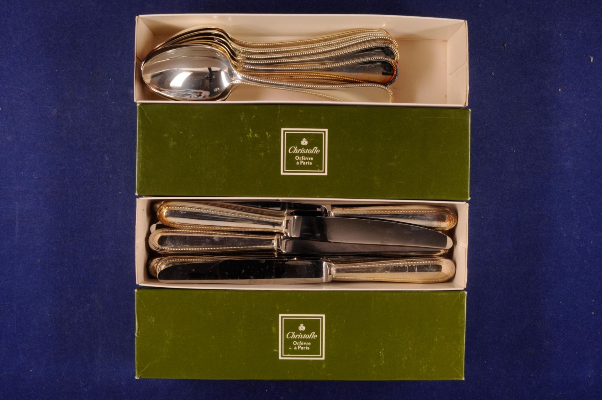 Silver plated cutlery from Christofle \\Malmaison\\, Paris, from the 80s. Complete included are in - Image 6 of 6