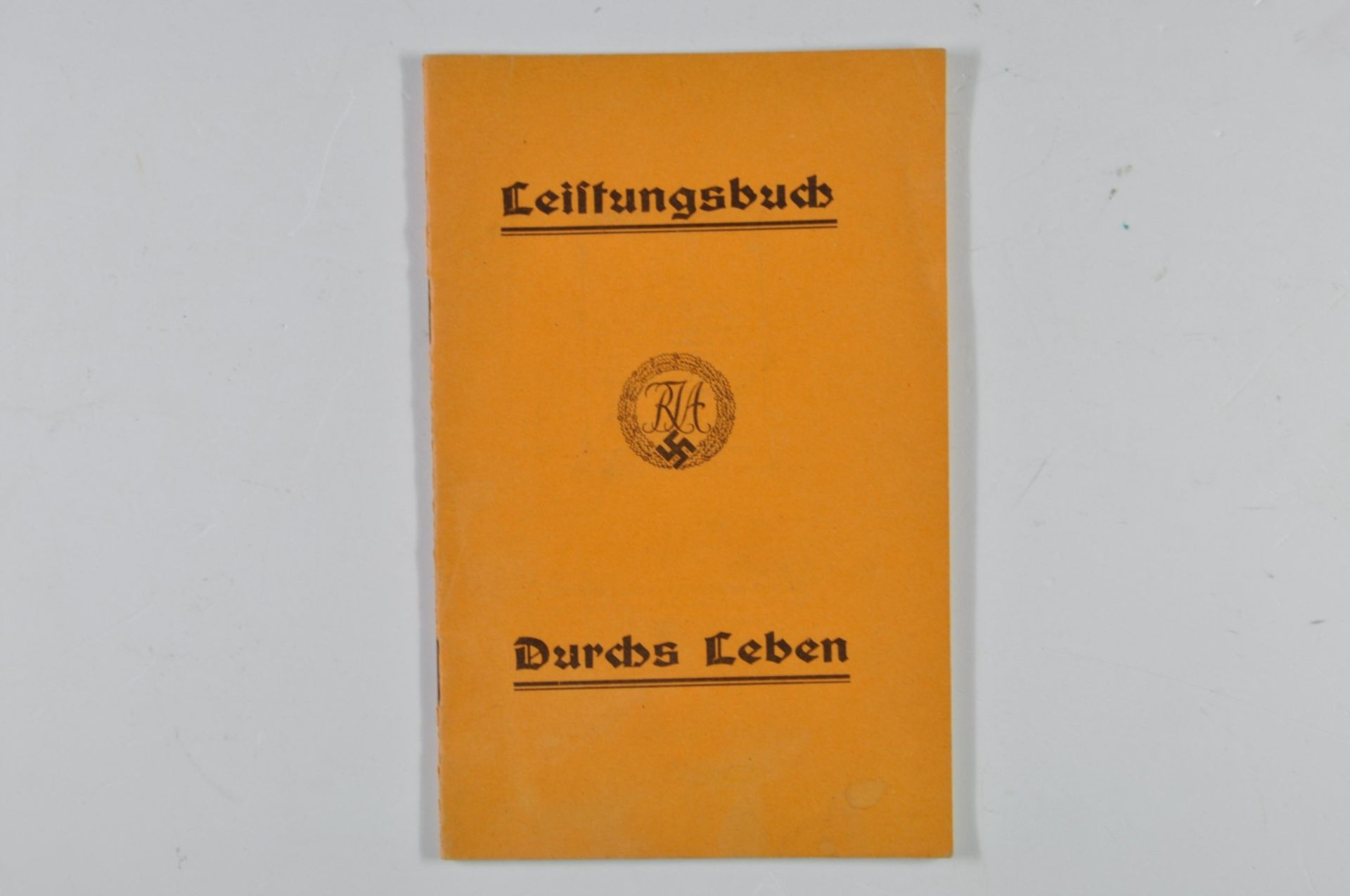 RJA Reichsjugendsportabzeichen - Leistungsbuch, mit Urkunde für die Verleihung des Reichsjugendsport