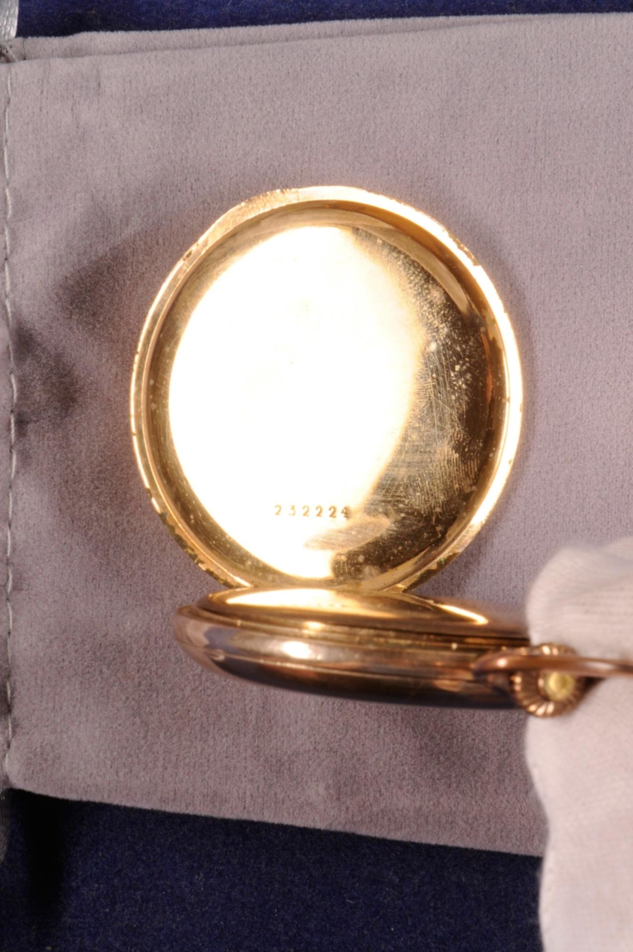 Pocket-watch \\Drusus\\ Savonette 1915-1930, design mark: bull (G. Rough Pforzheim), Germany, - Image 3 of 5