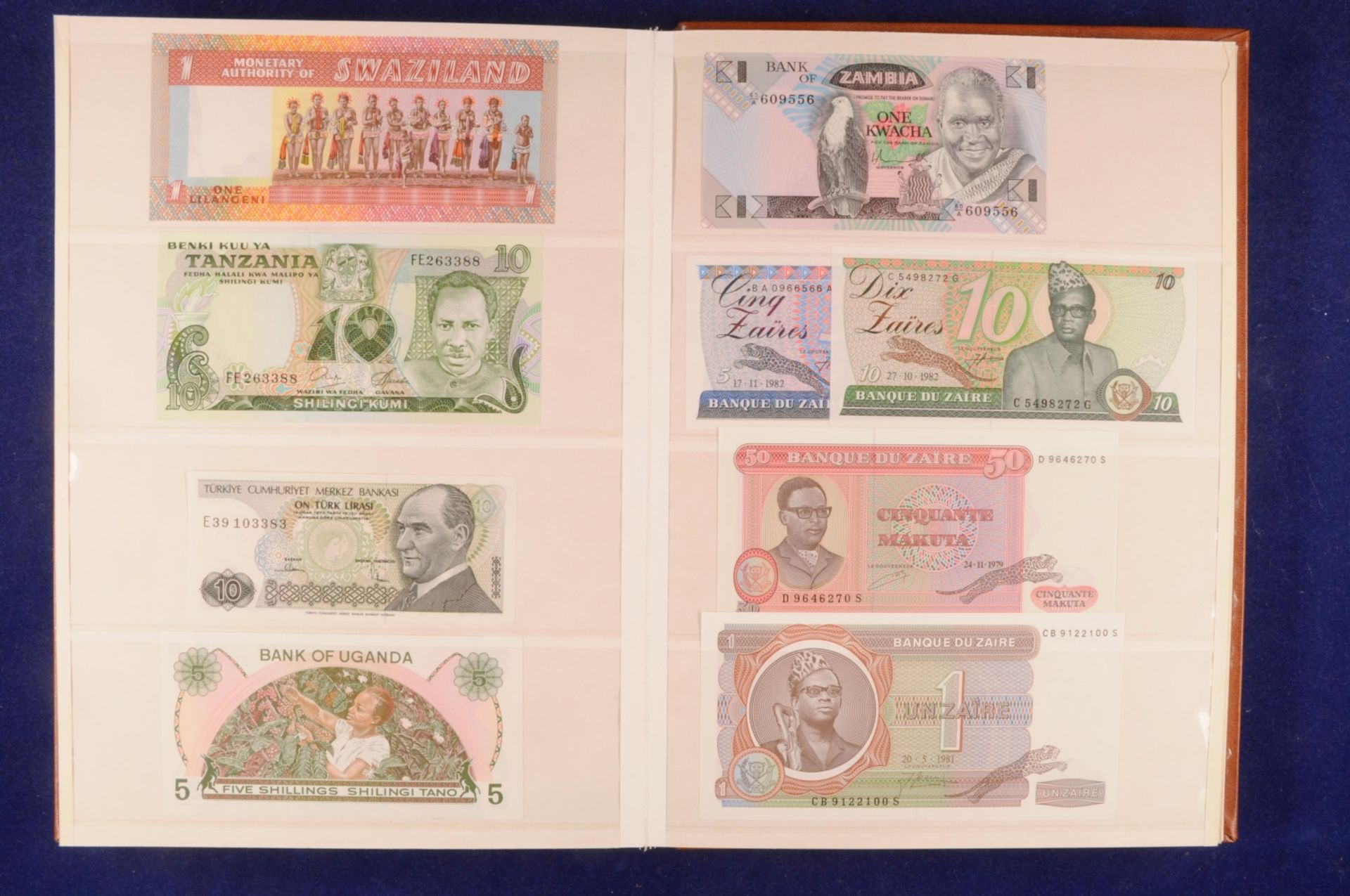 Sammlung Banknoten aus aller Welt in zwei Alben, 20. Jh. ,243 St., Argentina-Nepal und Malta-Indones - Bild 39 aus 44
