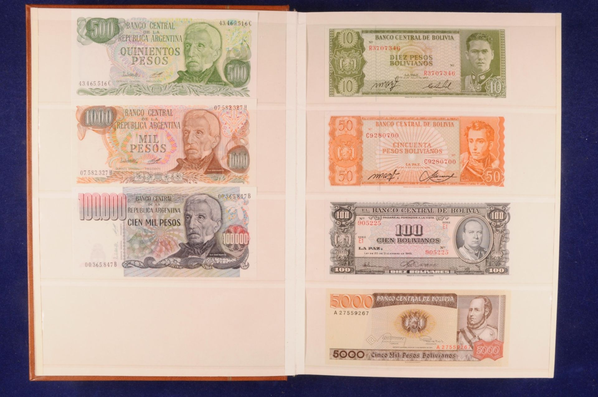 Sammlung Banknoten aus aller Welt in zwei Alben, 20. Jh. ,243 St., Argentina-Nepal und Malta-Indones - Bild 29 aus 44
