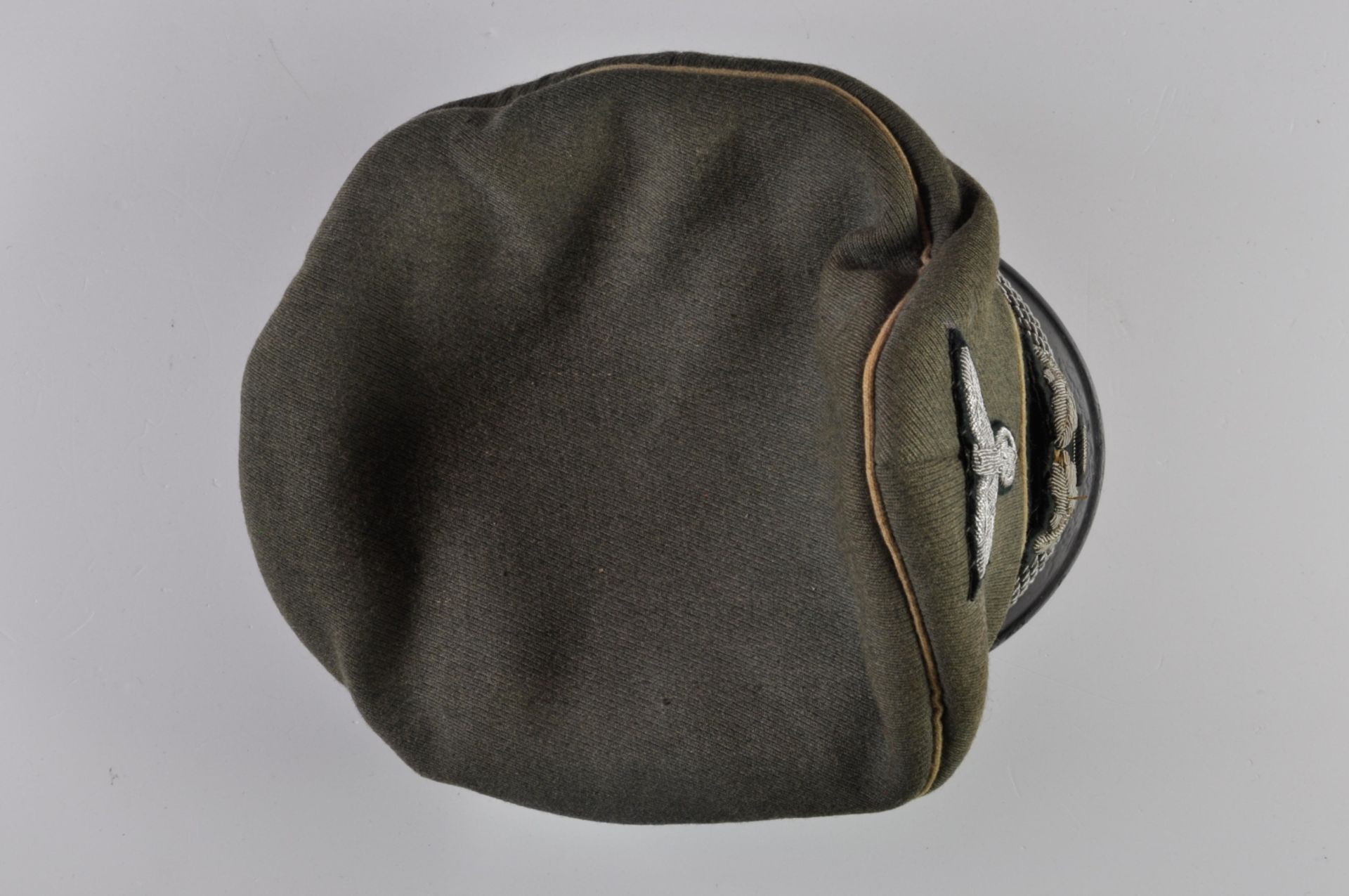 German Armed Forces Army, peaked cap for officers the infantry, field gray fine cloth complete - Image 3 of 4