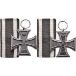 Prussia, Iron Cross 1870, 2. Class, magnetic, OEK 1904, with ribbon, condition 2-3.