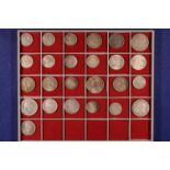 KAISERREICH, Sammlung von 25 Silbermünzen zu 2, 3 und 5 Mark, dabei auch Hessen, Mecklenburg-Schweri