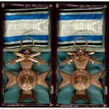 Bavaria, military Cross of Merit 3. Class, with swords, with ribbon in the original conferring case,