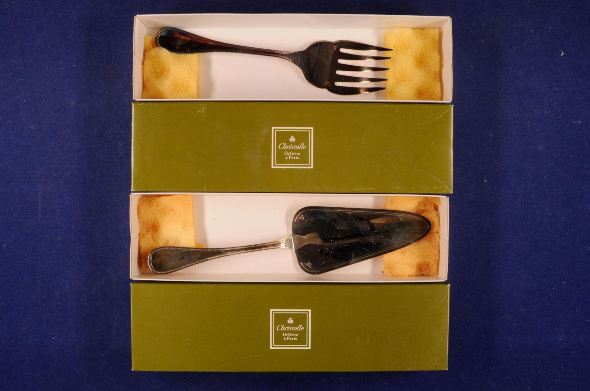 Silver plated cutlery from Christofle \\Malmaison\\, Paris, from the 80s. Complete included are in - Image 3 of 6