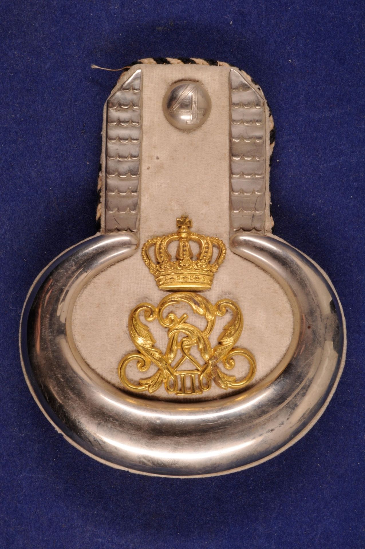 Preußen, Einzel-Epaulette für Mannschaften im Königs-Ulanen-Regiment Nr. 13, Standort Hannover, weiß