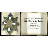 German field badge of honour, plug cross, non-ferrous metal silver-plated and shaded, on the reverse