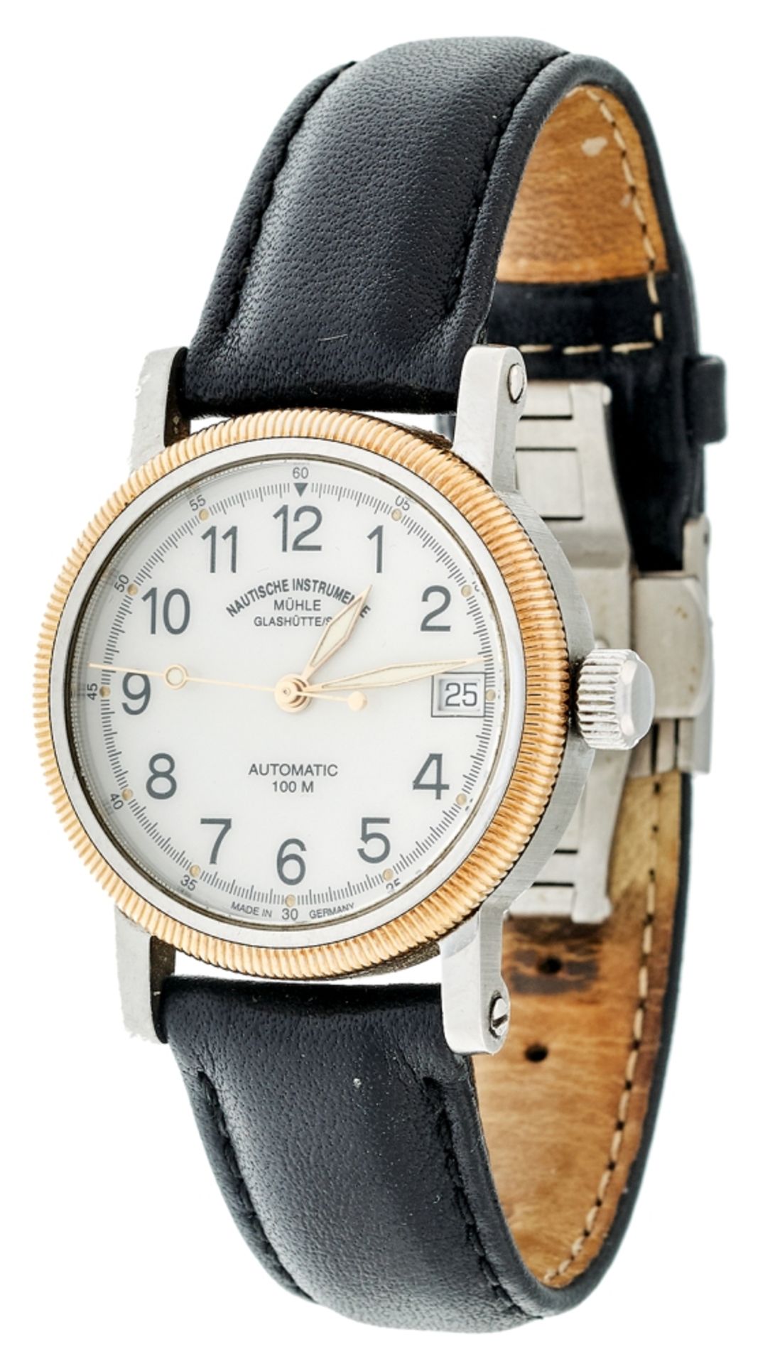Nautical Instruments mill Glashütte ladies athletics Automatic wrist watch. Ca. 33, 8 mm, Ref.