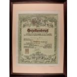 Österreich, 1926, Gesellenbrief, Damenkleidermacher-Gewerbe, datiert 22. August 1926, Leoben Steierm