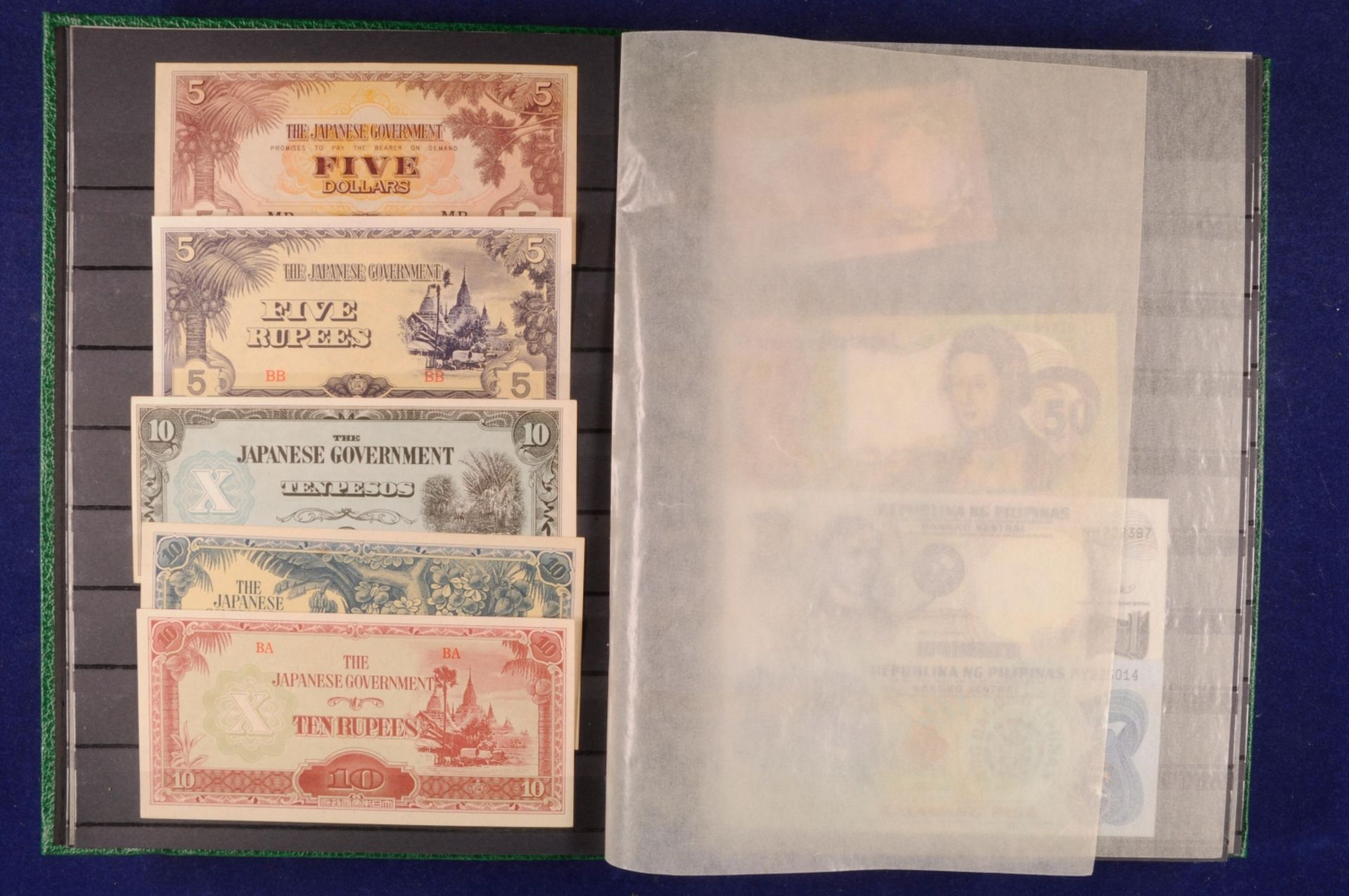 Sammlung Banknoten aus aller Welt in zwei Alben, 20. Jh. ,243 St., Argentina-Nepal und Malta-Indones - Bild 4 aus 44