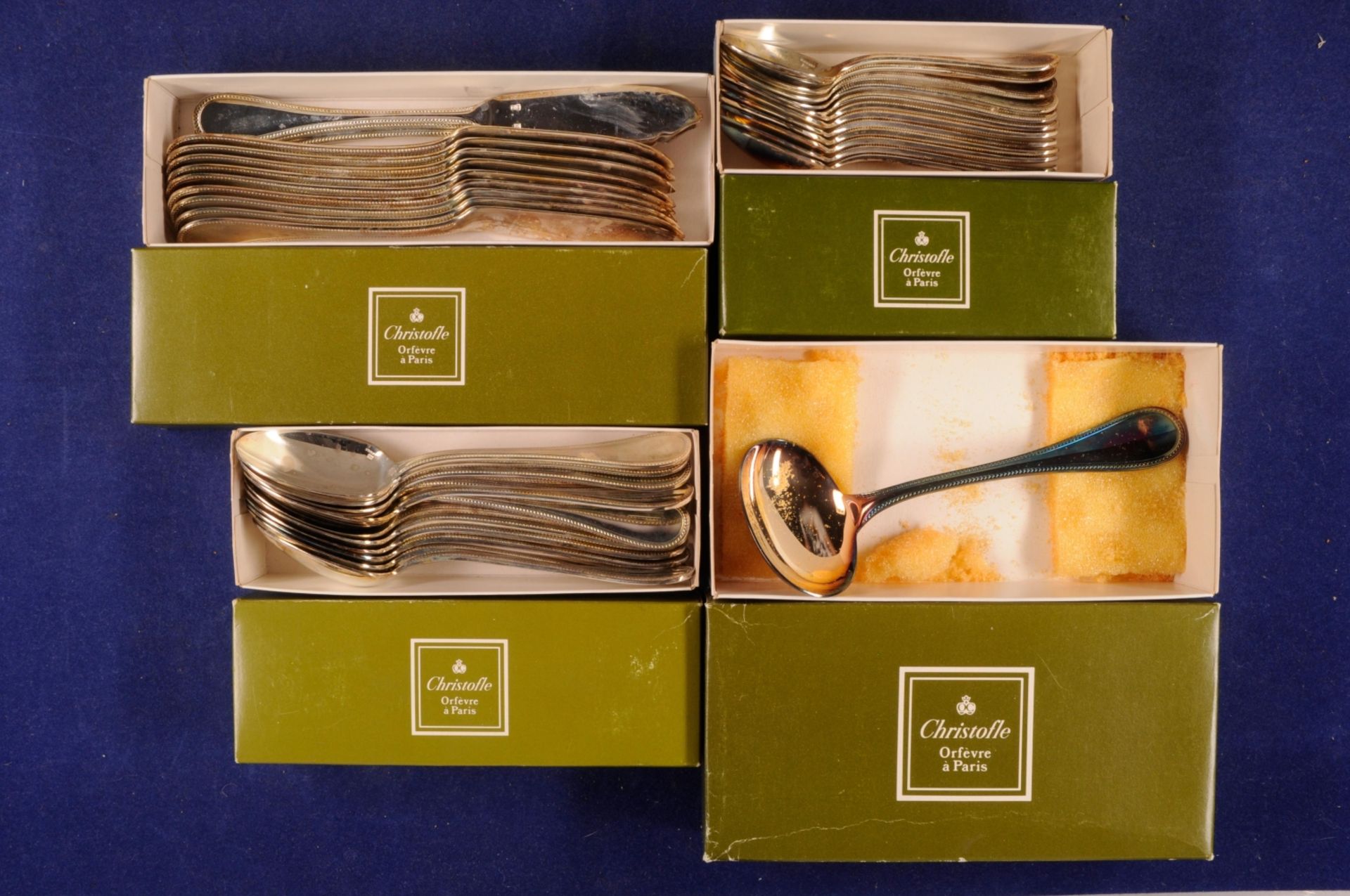 Silver plated cutlery from Christofle \\Malmaison\\, Paris, from the 80s. Complete included are in - Image 2 of 6