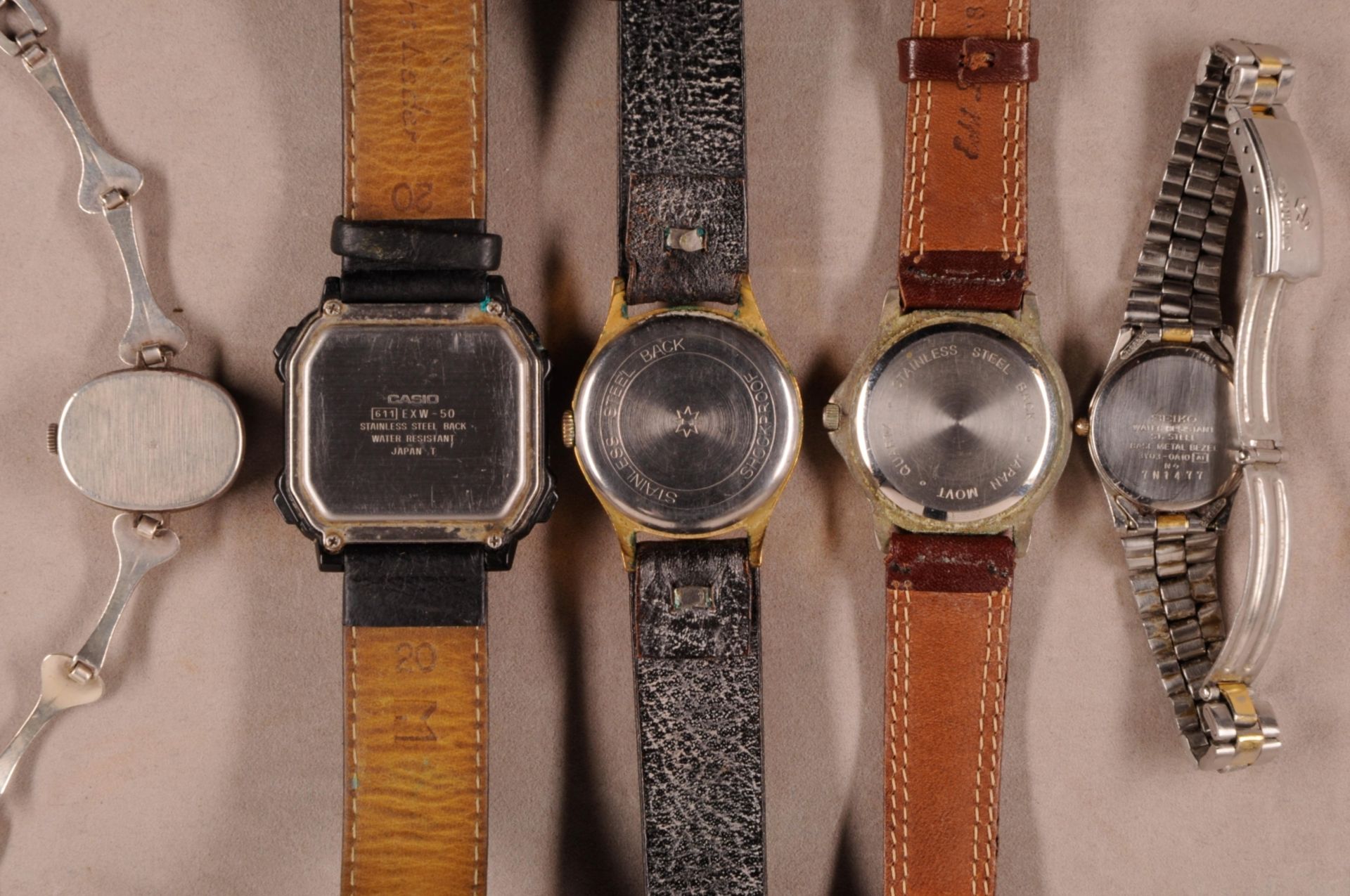 Lot 7 watches high-grade steel / metal / plastic, partial gold plated, composed of: Seiko, - Image 3 of 5