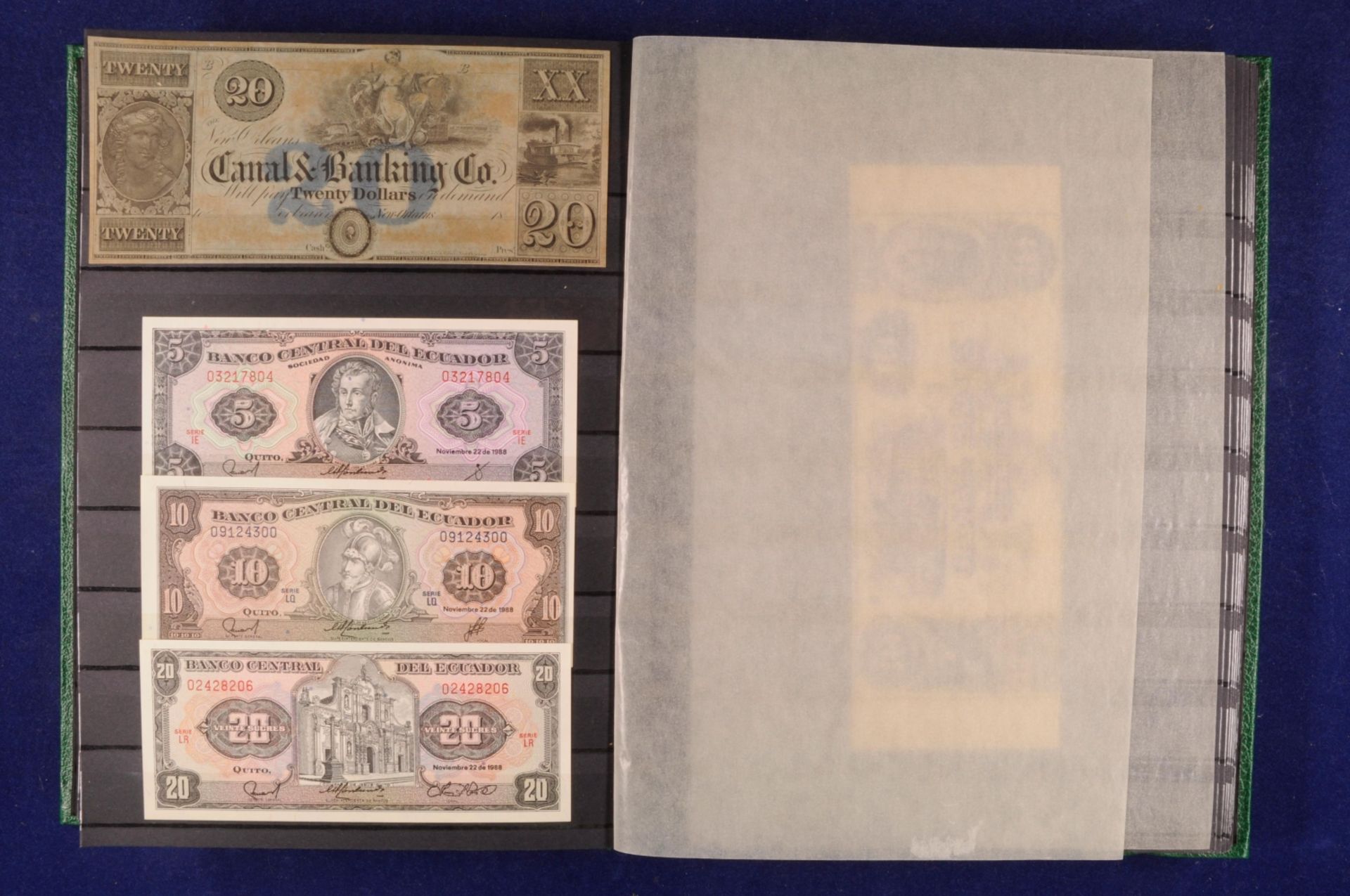Sammlung Banknoten aus aller Welt in zwei Alben, 20. Jh. ,243 St., Argentina-Nepal und Malta-Indones - Bild 12 aus 44