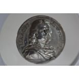 Isaac Newton historic medallion in silver, 38.86g, dia. 43mm