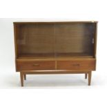 Mid Century Teak low display unit by Jentique. w108cm d31cm h88cm