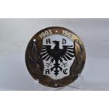 German car badge, ADAC (Allgemeiner Deutscher Automobil-Club) marked 1903-195