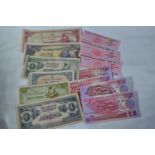 North Korea socialist visitor banknote set, 1988, uncirculated, full eight note set & box containing