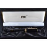 Mont Blanc Meisterstuck no. 149 fountain pen with 14ct bi-colour gold nib, with box & ink cartridges