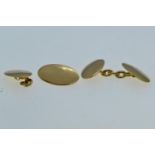 Pair of hM 18ct gold cufflinks, gross weight 5.7 grams