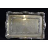 Rectangular silver tray, maker IL, Birmingham 1908, 31x21.5cm, 332 grams