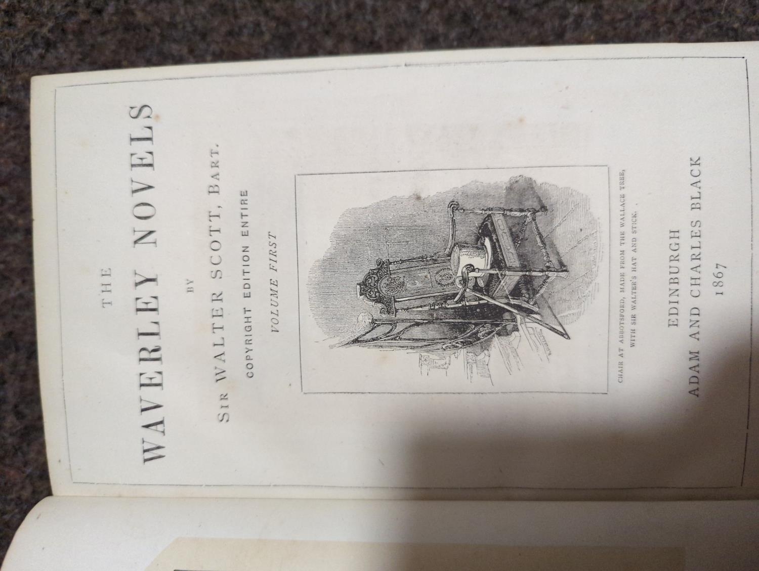 Scott's Novels Vol 1-3 1867 & Shakespeare Histories, Comedies & Tragedies. 'The London Printing & Pu - Image 2 of 2