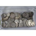 Pre-1947 British silver coins, gross weight 536 grams