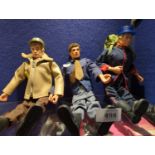 Three 1964 clothed Action Men