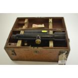 M.D.S Level theodolite in wooden case.