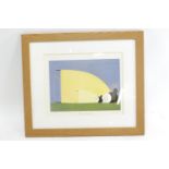 Mackenzie Thorpe (b.1956) Signed ltd. ed.537/850, 'Sheep Sleeping'. 72cm x 62cm With certificate of