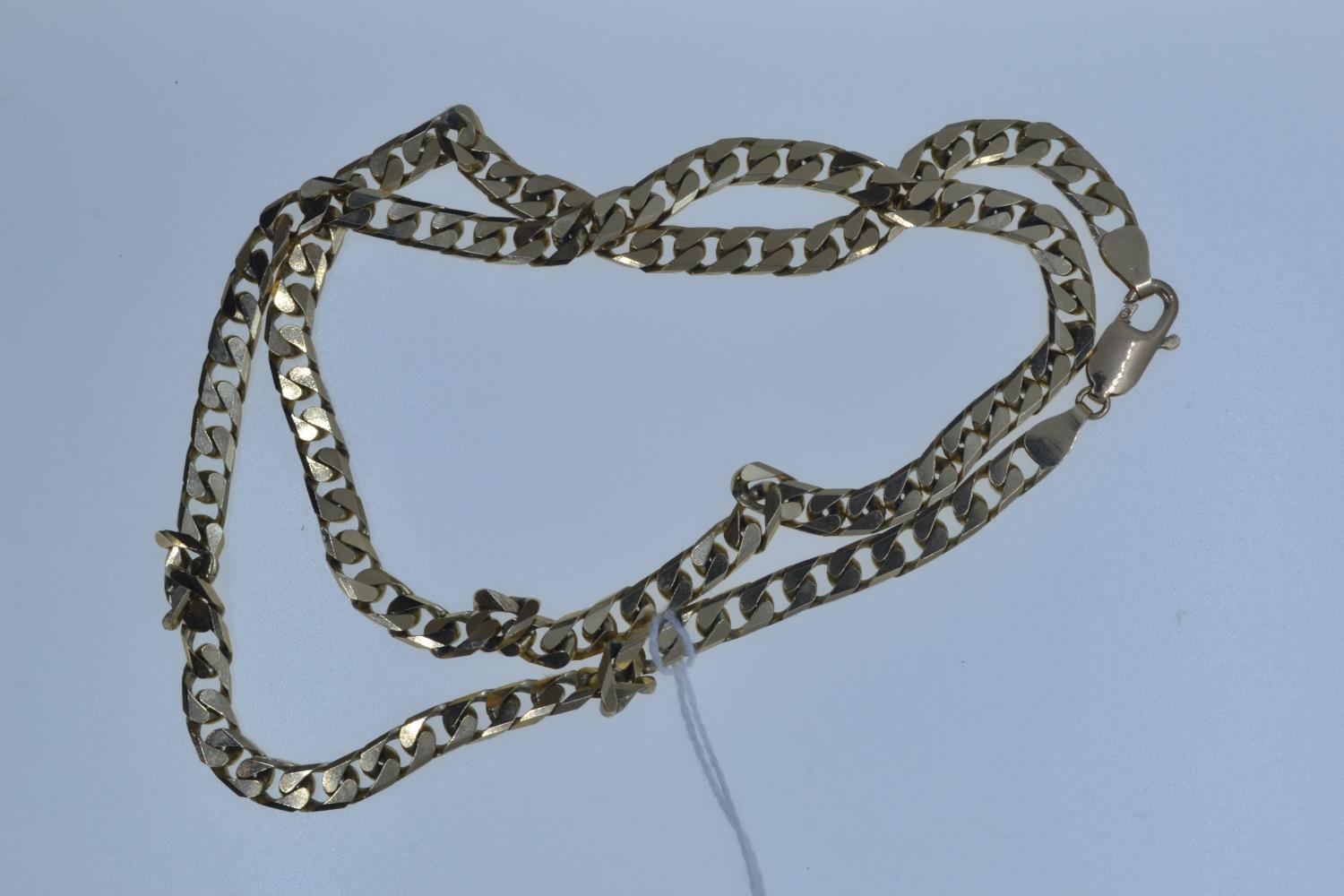 9ct gold curb link neck chain, circumference 610mm, 42.42 grams  - Image 2 of 2