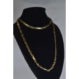 14ct gold neck chain, circumference 550mm, 22.27 grams