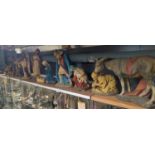 Large Nativity set of eleven figures, tallest figure 45cm high.