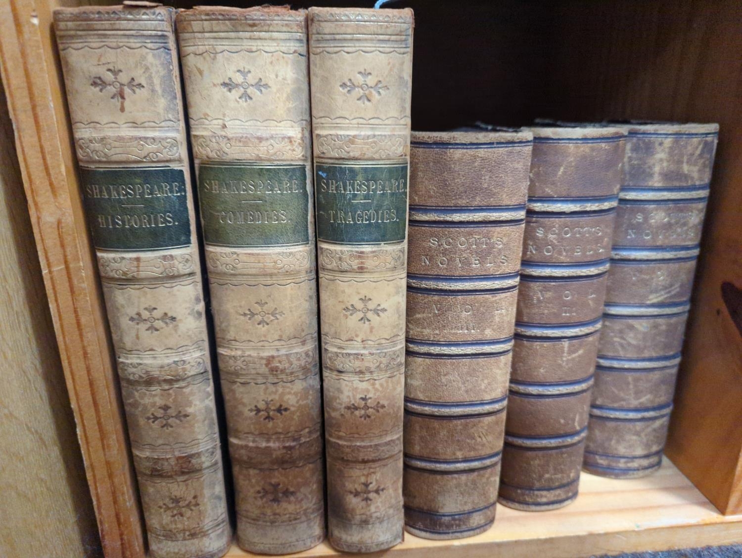 Scott's Novels Vol 1-3 1867 & Shakespeare Histories, Comedies & Tragedies. 'The London Printing & Pu