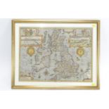 Antiquarian map of the British Isles. Speed (John), The Kingdome of Great Britaine and Ireland, John