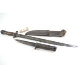 Two WWI era 1907 pattern bayonets, inc. a Wilkinson bayonet cut down to dagger size, both AF