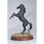 Border Fine Arts 'Rearing Black Stallion', limited edition 1707 of 3500 with certificate of authenti
