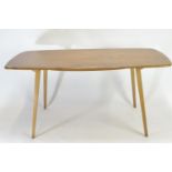 Ercol 382 dining table. Natural finish. L152cm H71cm W76cm.