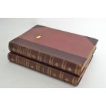 The National Shakespeare leather bound volumes of Histories and Comedies, book height 41cm