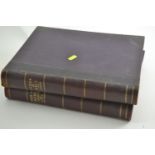 Large leather bound volumes of Dantes Vision of Hell and Vision of Purgatory & Paradise