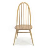 Ercol Quaker dining chair. Natural finish.