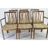 6x teak dining chairs by E Gomme for GPlan