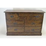 8 drawer pine unit