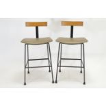 A Pair of Frank Guille Program Stools for Kandya, circa 1950's