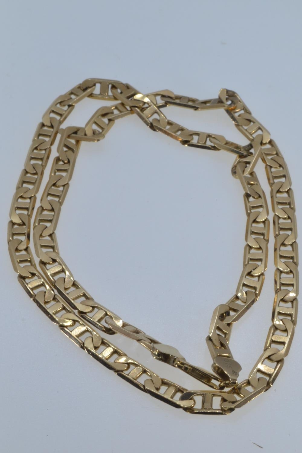 9ct gold anchor link neck chain, circumference 560mm, 36 grams  - Image 3 of 4