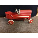 Vintage model pedal car, 49cm length
