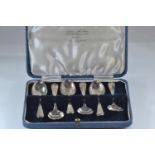 Cased set of six silver coffee spoons, maker CB & S, Sheffield 1933, gross weight 56.7 grams